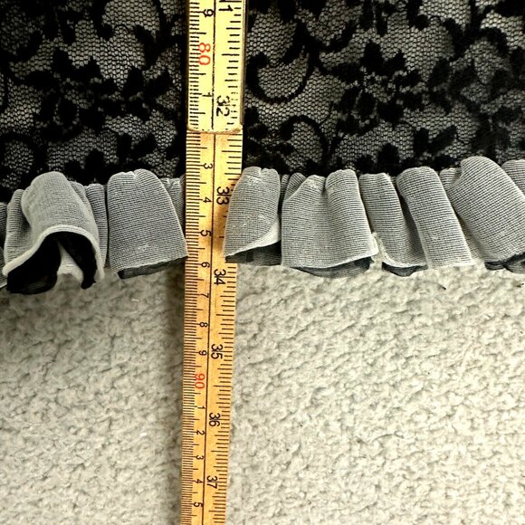 Vintage 60s Nightgown Lingerie Layered Ruffled Made in USA - Picture 7 of 16